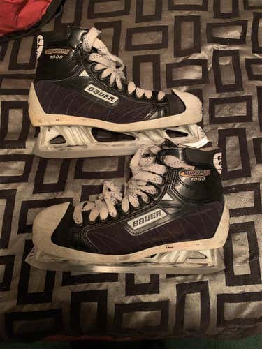 Senior Bauer Supreme 1000 Regular Width Pro Stock Size 10 Hockey Goalie Skates