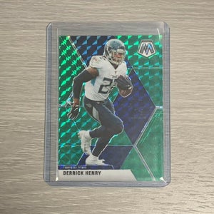 Derrick Henry Tennessee Titans Mosaic NFL Football Green Prizm Base Card #191