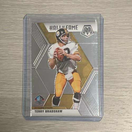 Terry Bradshaw Pittsburgh Steelers Mosaic NFL Football Hall of Fame Base Insert