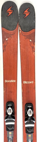 Used Blizzard Bonafide All Mountain Skis with Bindings Size 180 (Option 2030113)