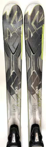 Used K2 AMP 80 Xti All Mountain Skis with Bindings Size 170 (Option 2030128)