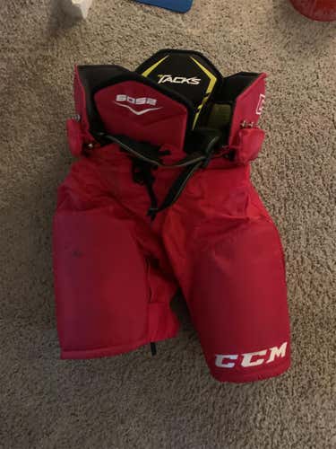 Red Senior Large CCM Tacks 6052  Hockey Pants