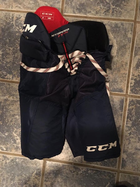 Blue Junior Large CCM JetSpeed FT370 Hockey Pants