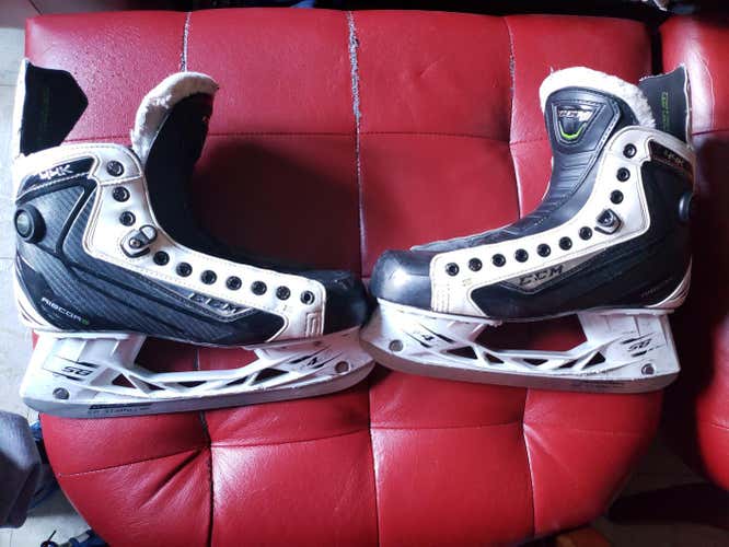 Used Senior CCM RibCor 44K pump Hockey Skates Size 9.5