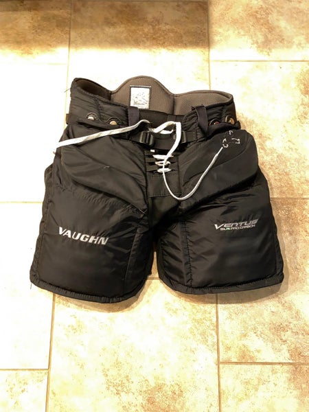Black Senior Small Vaughn Hockey Goalie Pants