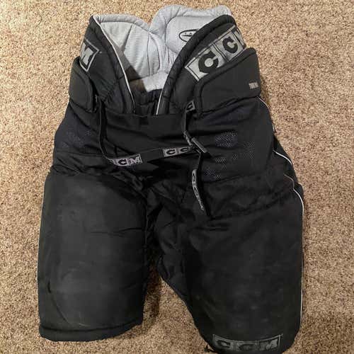 Black Senior Large CCM Tacks Hockey Pants