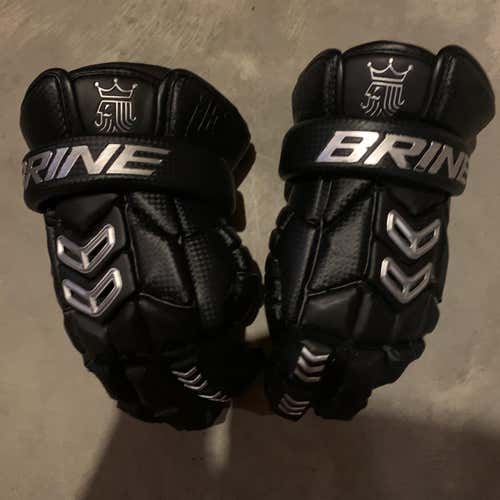 Black Used Player's Brine Messiah 13" Lacrosse Gloves