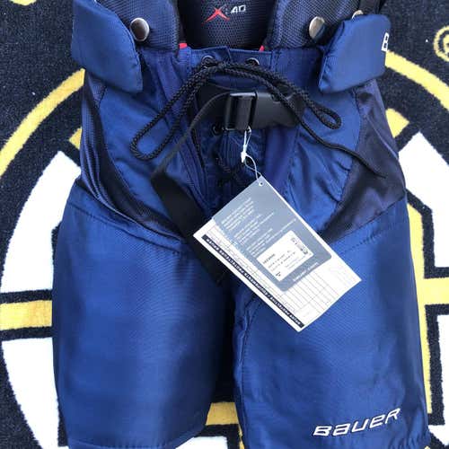 New Junior Large Bauer VAPOR X:40 Hockey Pants NAVY