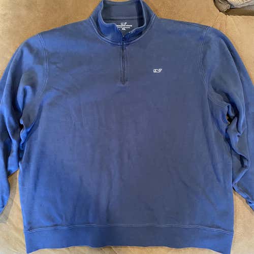 Vineyard Vines 1/4 Zip, Blue Adult XXL Other Sweatshirt