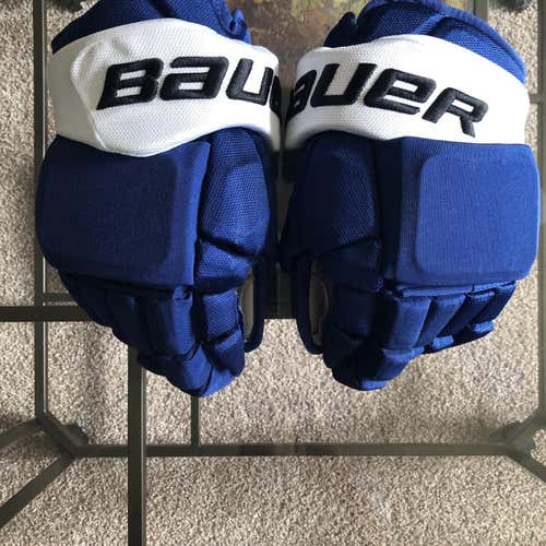 Blue Senior Bauer Vapor 1X Pro Lite 14" Pro Stock Gloves