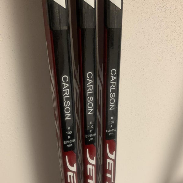 3-PACK John Carlson CCM Jetspeed FT3 PRO RH P92 100 FlexPro Stock Hockey Stick
