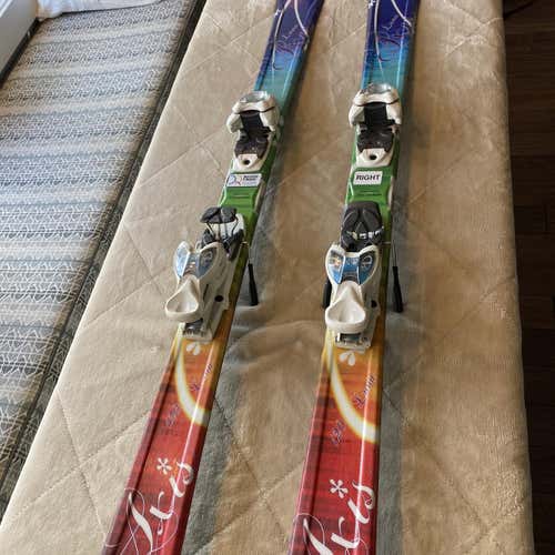 Kid's 2015 All Mountain Luna 120 With Bindings Max Din 10 Skis
