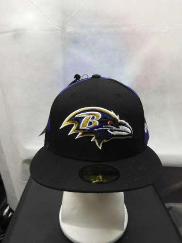 NWT Baltimore Ravens New Era 59fifty 2019 NFL Draft Hat 7 1/4