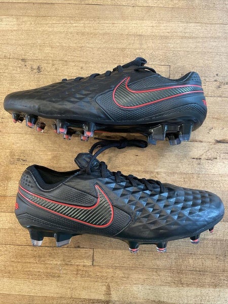 Nike Tiempo Elite ACC FG Soccer Cleats Black Red 6.5 AT5293-060 | SidelineSwap
