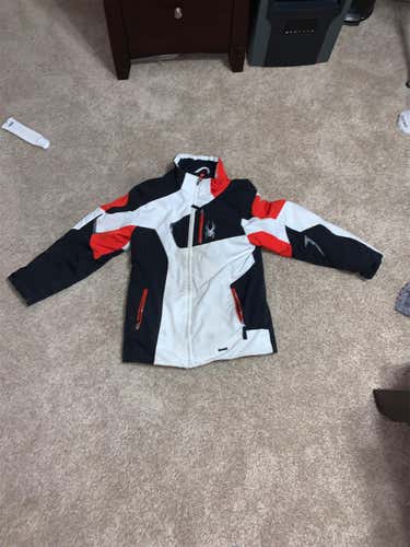 White Youth XL Spyder Jacket