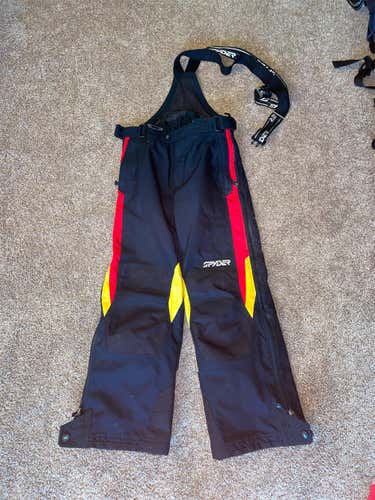 Black Youth Size 14 Spyder Ski Pants