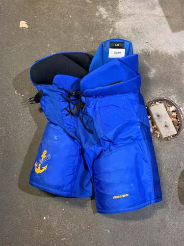 Lake Superior State Bauer Hockey Pants Size Large 0019