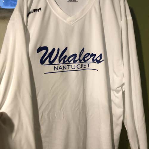 Nantucket Whalers White Adult XXL Bauer Jersey