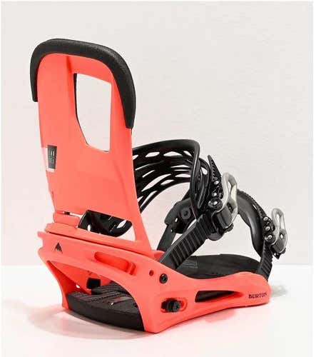 New Burton Cartel Snowboard Bindings Red Rouge Size Large (SY379)