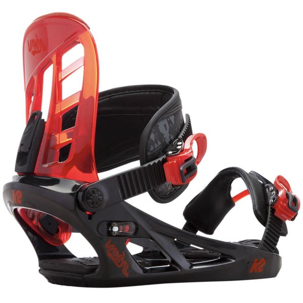 New Kid's K2 Vandal Snowboard Bindings Medium Black/Red (SY381)