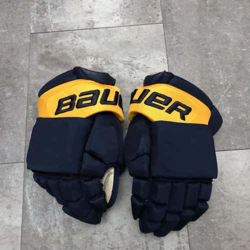 Ryan Ellis Used Nashville Predators Bauer Gloves 13"
