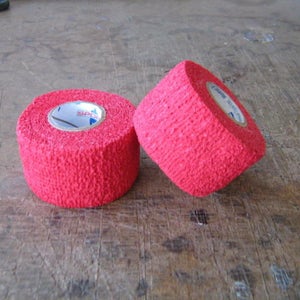 2 Rolls of Red Flex Stretch Grip Pro Tape 1.5" x 30'