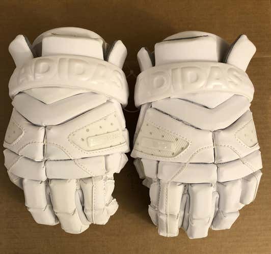 White New Adidas Freak Lacrosse Gloves 12"