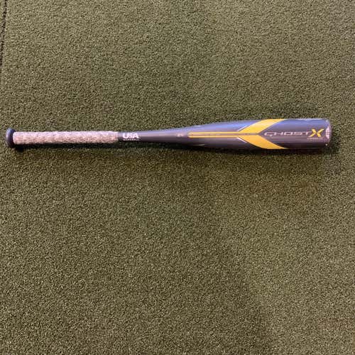 Kid Pitch (9YO-13YO) 2018 Composite Ghost X Hyperlite (-11) 17 oz 28" Bat