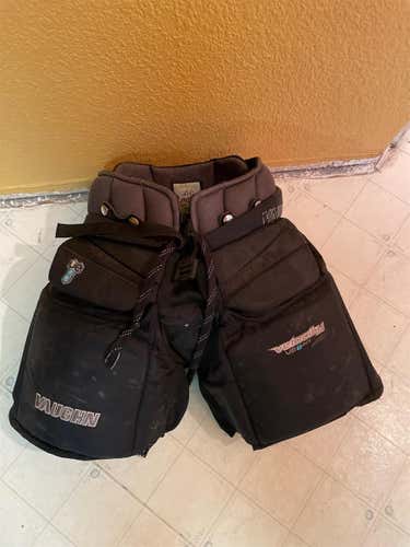 Black Intermediate Large Vaughn Velocity VE8  Hockey Goalie Pants