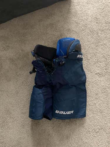 Blue Senior Small Bauer Nexus Hockey Pants
