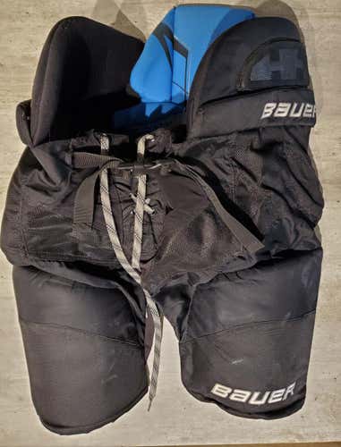 Used Senior Large Bauer Nexus 1000 Black Hockey Pants