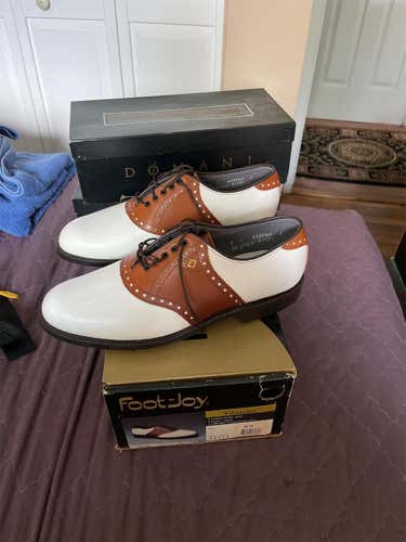 White Men's Size 9.0 (Women's 10) Footjoy Golf Shoes
