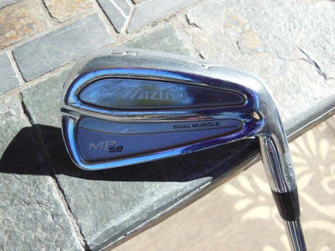 Mizuno MP-58 Forged 5 iron +1" True Temper Dynamic Gold S-300 steel Stiff flex