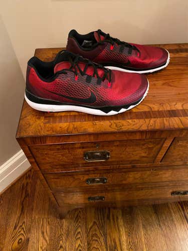 Red Men's Size 13 (Women's 14) Nike Golf Shoes