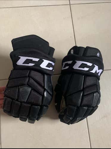 Black Senior CCM HG42 14" Pro Stock Gloves