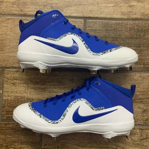 Nike Force Air Trout 4 Pro Metal Baseball Cleats Blue White 917920-444 Men’s size 11 brand new