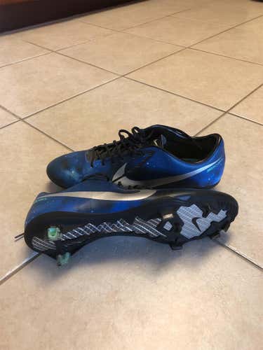 Blue Men's Size 9.0 (Women's 10) Nike Mercurial Vapor IX CR7 Galaxy Cleats