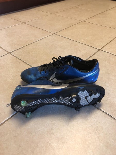 Blue Men's Size 9.0 (Women's 10) Nike Mercurial Vapor IX CR7 Galaxy Cleats