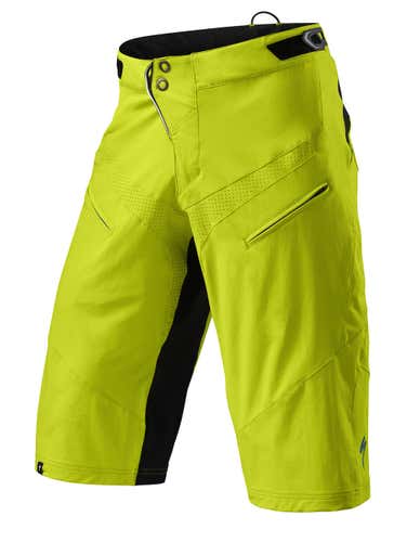 Specialized Men's Cycling Demo Pro Shorts Hyper Green / Black - XS (30)