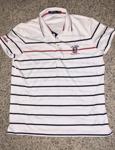 White Men's Used Adult XL Polo Shirt