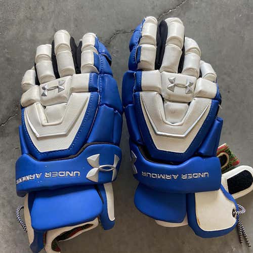 Used Player's Under Armour 13" Lacrosse Gloves