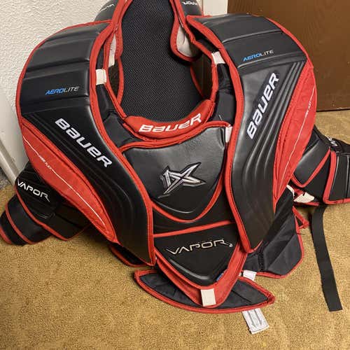 Senior Medium Bauer Vapor 1X Goalie Chest and Arm Protector Pro Stock Goalie Chest Protector