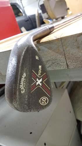 Used Men's Callaway Right Handed X Tour Wedge Stiff Flex 50 Degree Steel Shaft