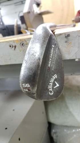 Used Men's Callaway Right Handed Mack Daddy 2 Wedge Wedge Flex 56 Degree Steel Shaft