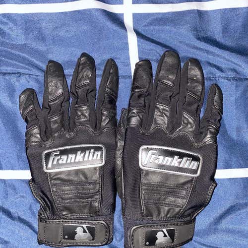 Black Used Large Franklin Batting Gloves