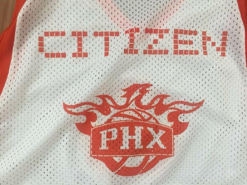 Phoenix Suns NBA SUPER AWESOME PLANET ORANGE Size Large SGA Basketball  Jersey!
