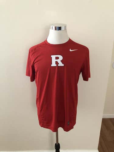 Rutgers Lacrosse Team Issued Nike HyperCool Dri-Fit Fitted Practice T-Shirt