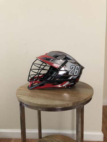 Team Issued Game Worn MLL Atlanta Blaze Cascade S Helmet
