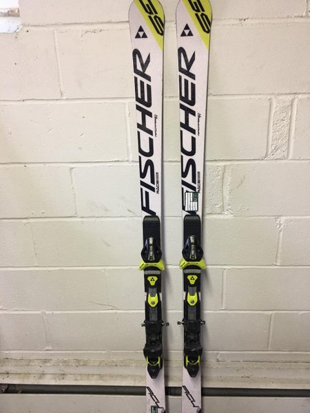 Used 2015 Fischer Racing RC4 World Cup GS Skis 165cm With Bindings Max Din 11