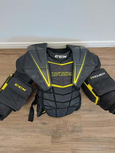 Used Senior Large CCM Premier Goalie Chest and Arm Protector Goalie Chest Protector